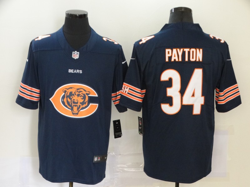 Men's Chicago Bears Walter Payton #34 Navy Jersey